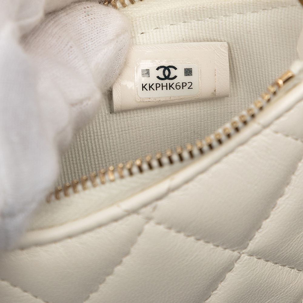 Pre-Loved Chanel CC Quilted Lambskin Trendy Chain Around Hobo - Picture 6 of 8